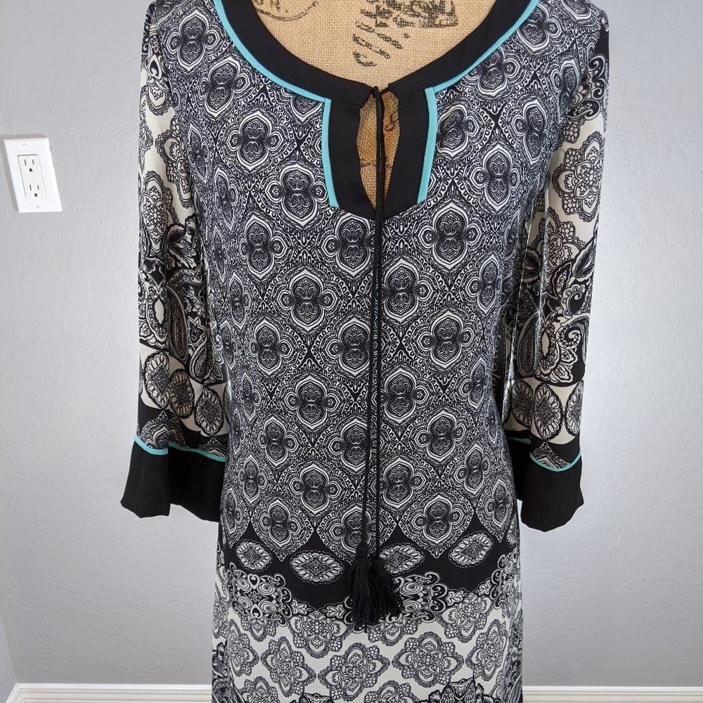 Luxology Shift Geo Print Shift Dress